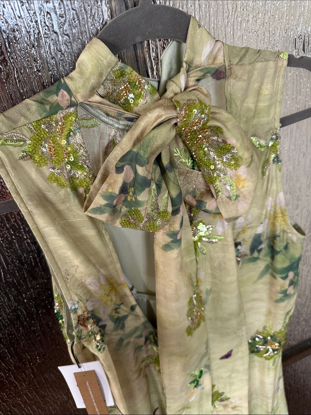 o.p.t Halter and sequin Naia Dress size Medium NWT. - Picture 13 of 17